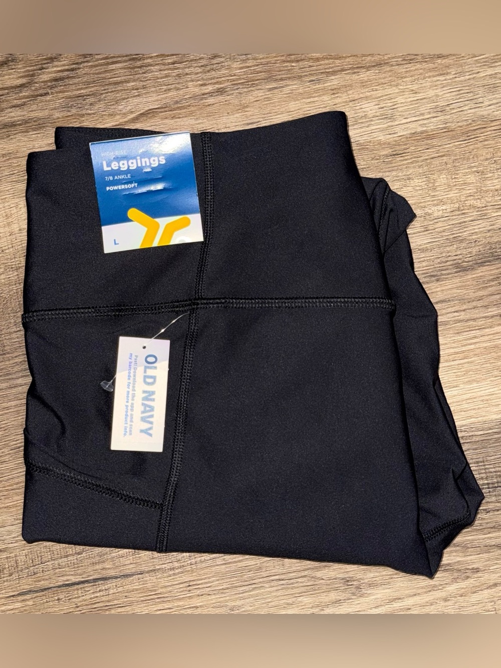 NWT OLD NAVY Black Performance Leggings. Stretch Activewear. Size Large. - Picture 4 of 6